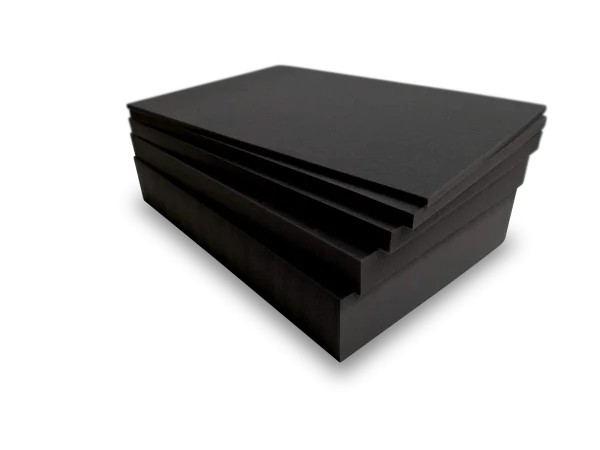 PE Schaumstoffzuschnitt in schwarz