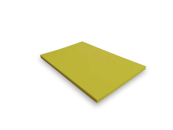 PE Schaumstoffzuschnitt 590 x 390 x 20 mm in gelb