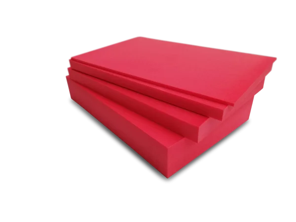 PE Schaumstoffzuschnitt in rot