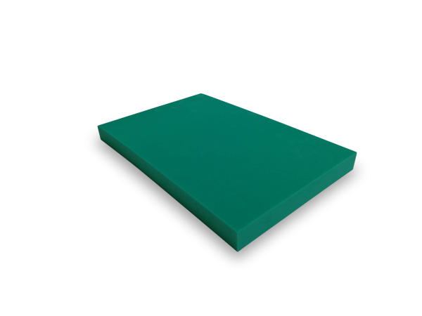 PE Schaumstoffzuschnitt 590 x 390 x 50 mm in grün PE Schaumstoffzuschnitt 590 x 390 x 50 mm in grün
