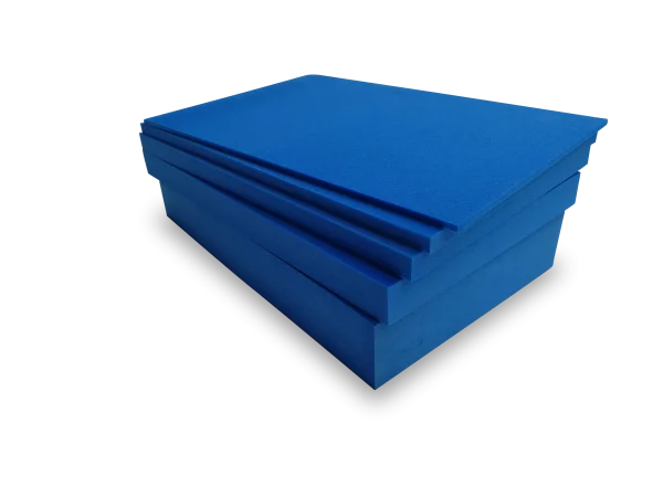 PE Schaumstoffzuschnitt in blau