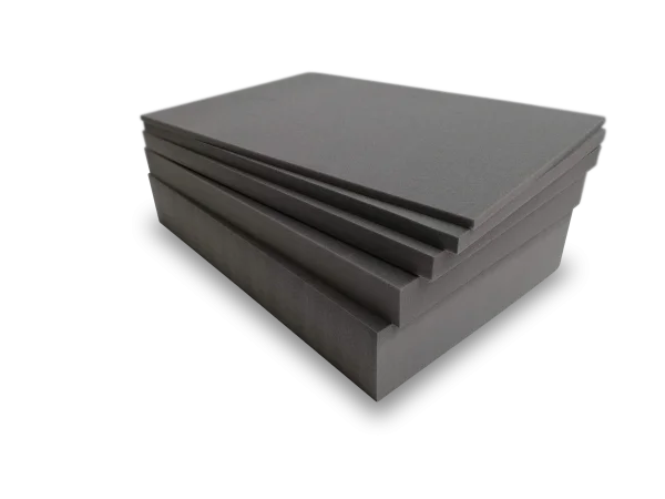 PE Schaumstoffzuschnitt in grau