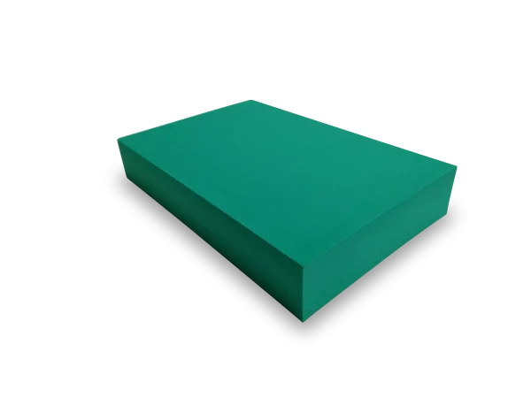 PE Schaumstoffzuschnitt 590 x 390 x 100 mm in grün