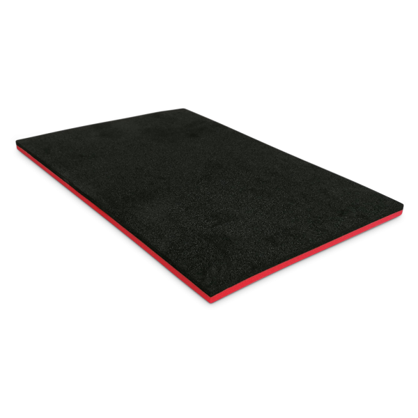 Werkzeugeinlage | Zuschnitt mit Topschicht 590 x 390 x 20 mm | schwarz - rot Werkzeugeinlage | Zuschnitt mit Topschicht 590 x 390 x 20 mm | schwarz - rot