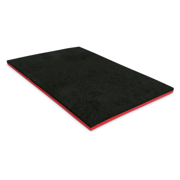 Werkzeugeinlage | Zuschnitt mit Topschicht 590 x 390 x 20 mm | schwarz - rot