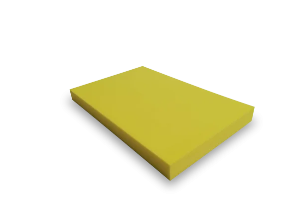 PE Schaumstoffzuschnitt 590 x 390 x 50 mm in gelb